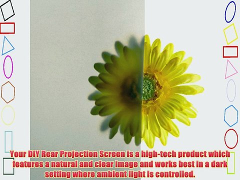 Carl's Rear Projection Film Projector Screen Material Translucent Gray (16:9 | 49x86 | 98-in