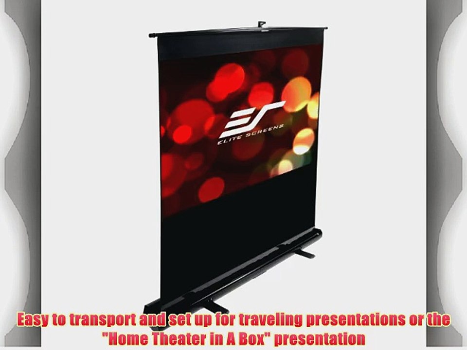 Elite Screens F80NWH ezCinema Series Portable Projection Screen (80 Diag. 16:9 39.4Hx70W)