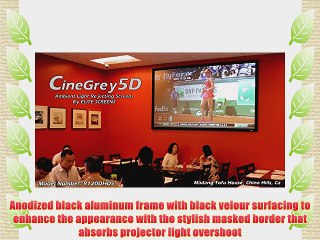 Elite Screens Inc. R150DHD5 ezFrame CineGrey 5D Projection Screen for 2D and 3D