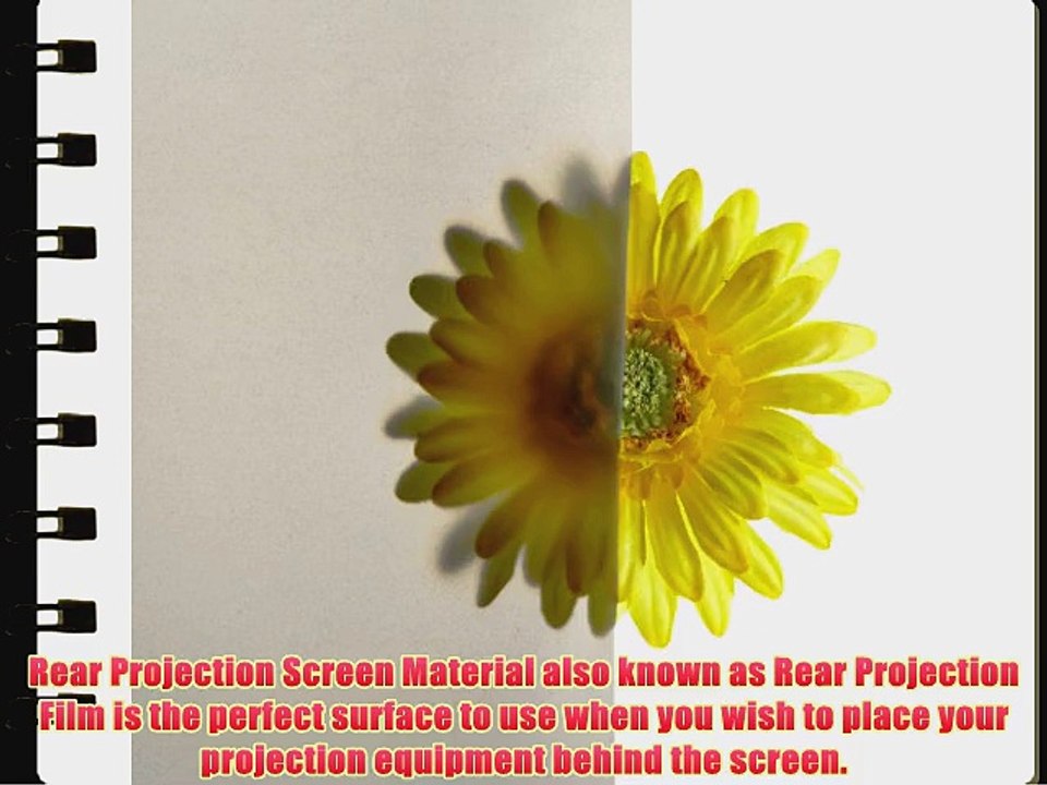 Carl's Rear Projection Film Projector Screen Material Translucent Gray (16:9 | 126x224 | 257-in