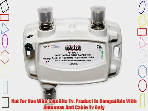 PCT 1-PORT BI-DIRECTIONAL CABLE TV HDTV AMPLIFIER SIGNAL BOOSTER WITH PASSIVE RETURN PATH