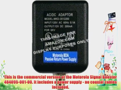 Motorola Signal Booster BDA-S1 1-Port Cable Modem TV HDTV Amplifier