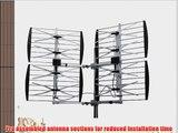 Dual Quad Bay Outdoor HDTV/DTV/UHF Bowtie Television Antenna