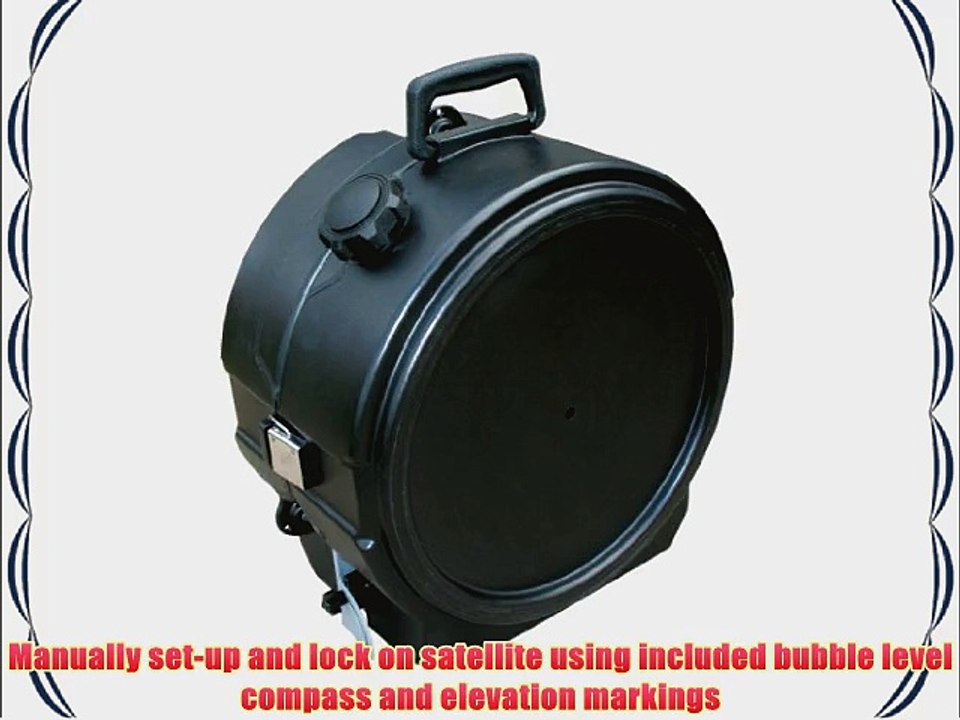 Winegard GM-MP1 Carryout Black MP1 Manual Portable Satellite TV Antenna