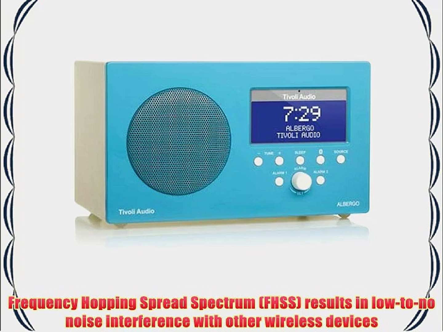 Tivoli Audio Albergo Clock Radio with Bluetooth Gloss Blue/White - video  Dailymotion