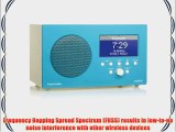 Tivoli Audio Albergo Clock Radio with Bluetooth Gloss Blue/White