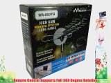BoostWaves Digital Outdoor TV Antenna UHF VHF FM Signal Reception HDTV 360 Degree Rotation