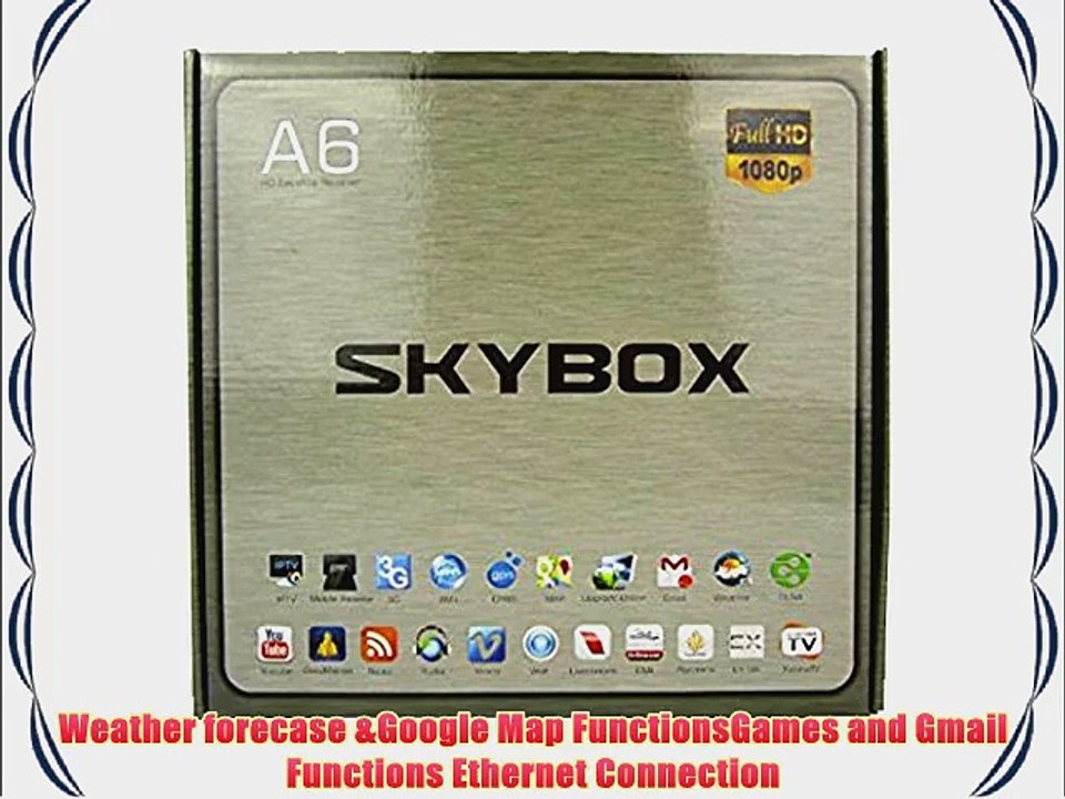 SKYBOX A6 Full HD 1080P Digital Internet Satellite TV Receiver Streaming Media Players with