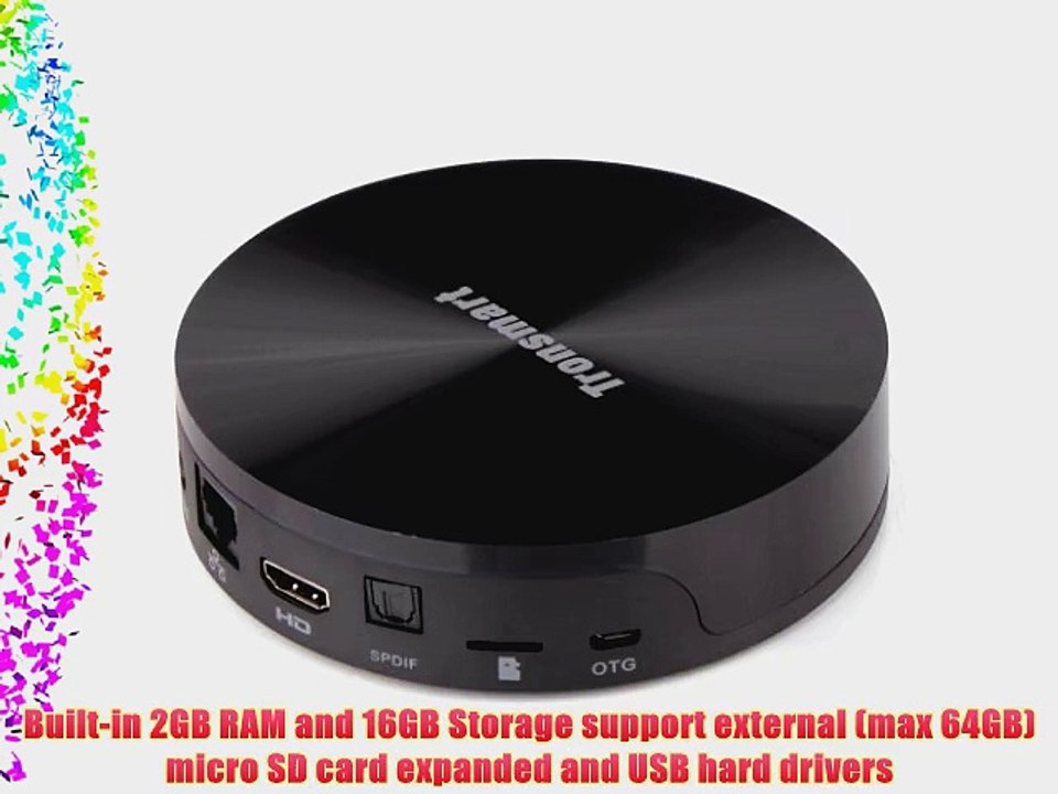 Tronsmart Vega S89-H Quad Core Android 4.4 Smart TV Box 2K*4K XBMC Streaming Media Player OTA