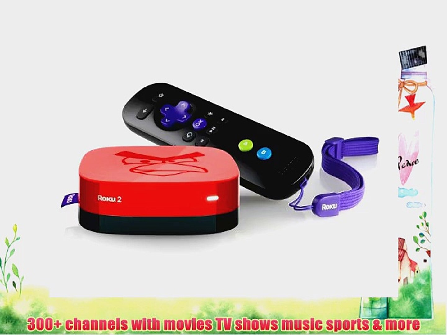 ⁣Roku 3100AB 1080p 2 XS Angry Birds Limited Edition Streaming Player - Red