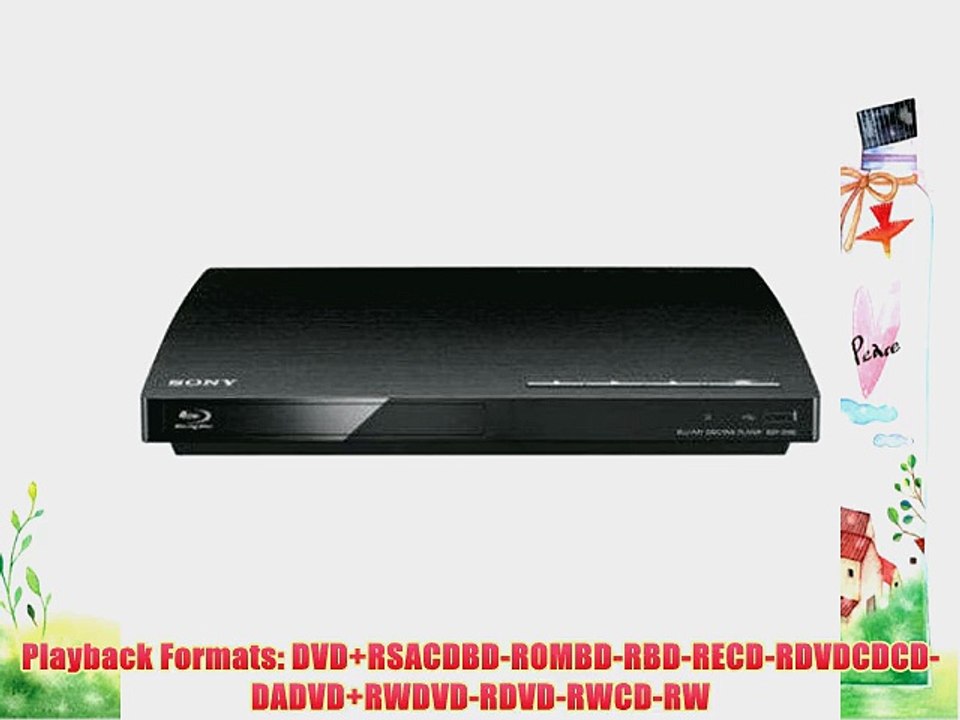 Sony BDP-BX18/S185 Blu-ray Player with HDMI cable (Black)
