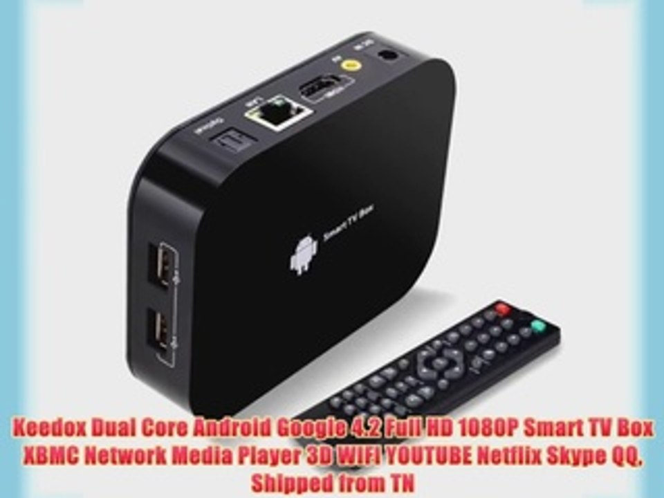 Keedox Dual Core Android Google 4.2 Full HD 1080P Smart TV Box XBMC Network Media Player 3D