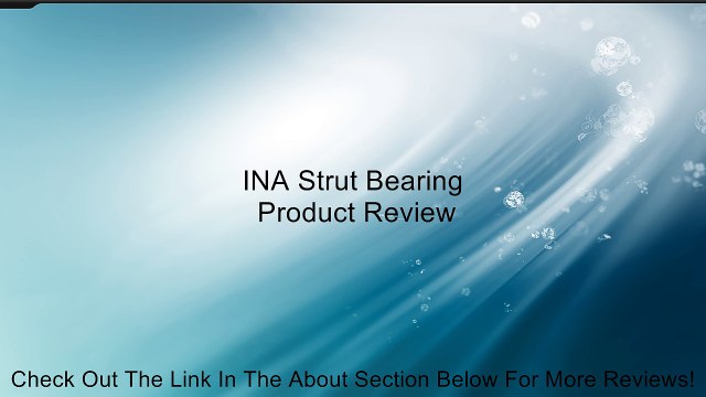 INA Strut Bearing Review