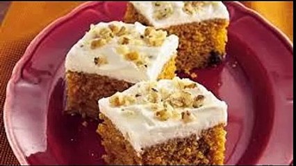 Pumpkin Bars Cream Cheese Frosting