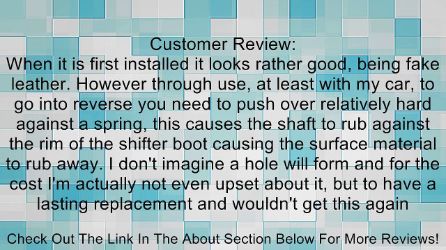 MTC Shifter Boot Review