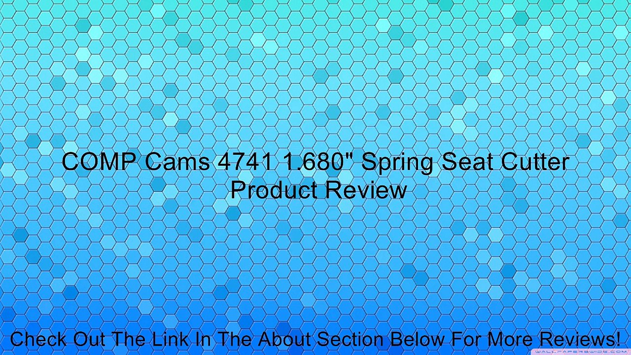 COMP Cams 4741 1.680" Spring Seat Cutter Review