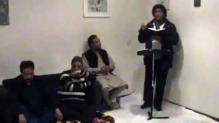 Shahzad Ali Khan reading Ehsan Sehgal's ghazal.