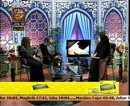 Deen aur khawateen 22 jan 2015 with Mufti sohail raza & Nida Naseem part2