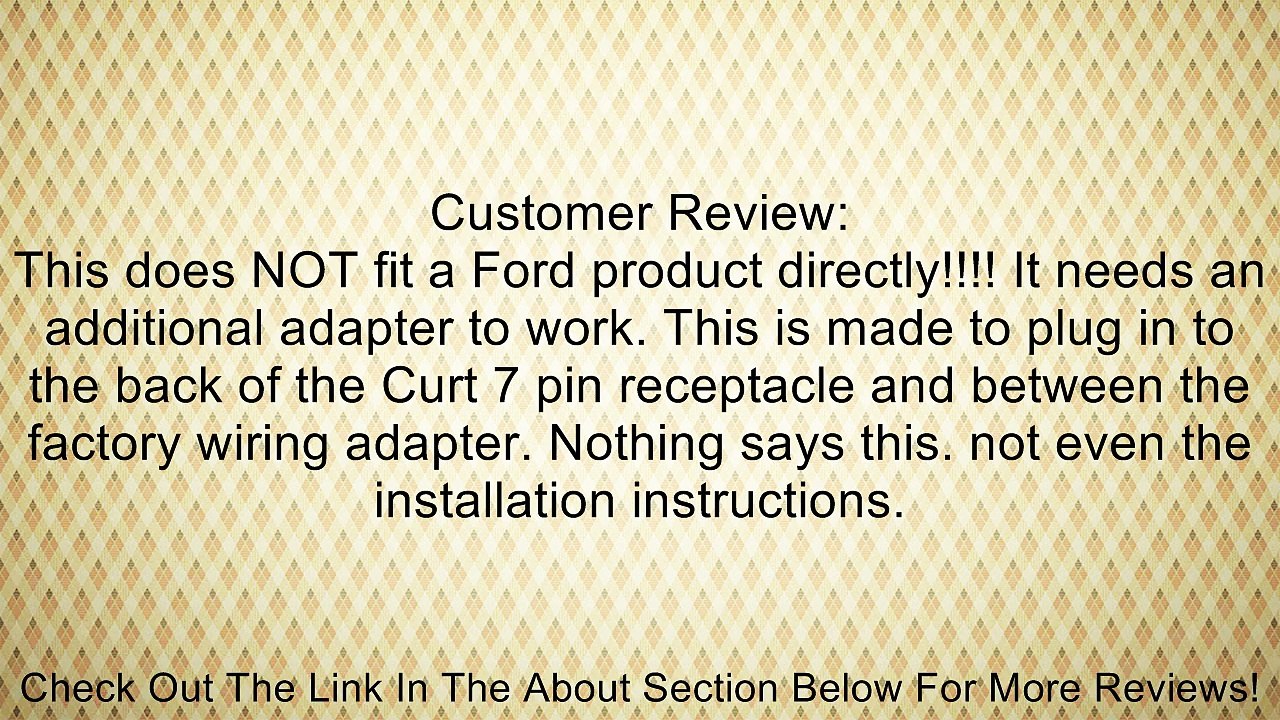 Curt Manufacturing 56000 Fifth Wheel and Goosneck Harness Review