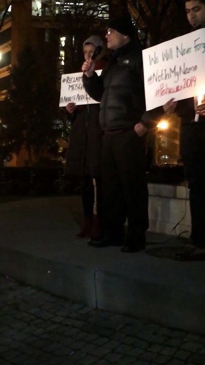 Raza Rumi's speech on one month of Peshawar School attack - Dupont Circle - Washington