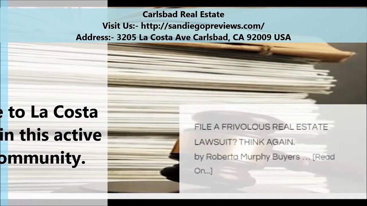 Carlsbad Real Estate : LA Costa Homes For sale In Carlsbad, CA