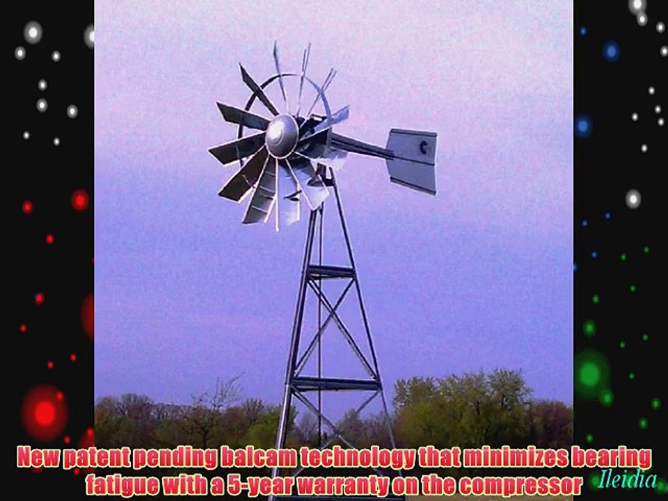 Outdoor Water Solutions AWS0011 12-Feet Galvanized 3-Legged Aeration System Windmill
