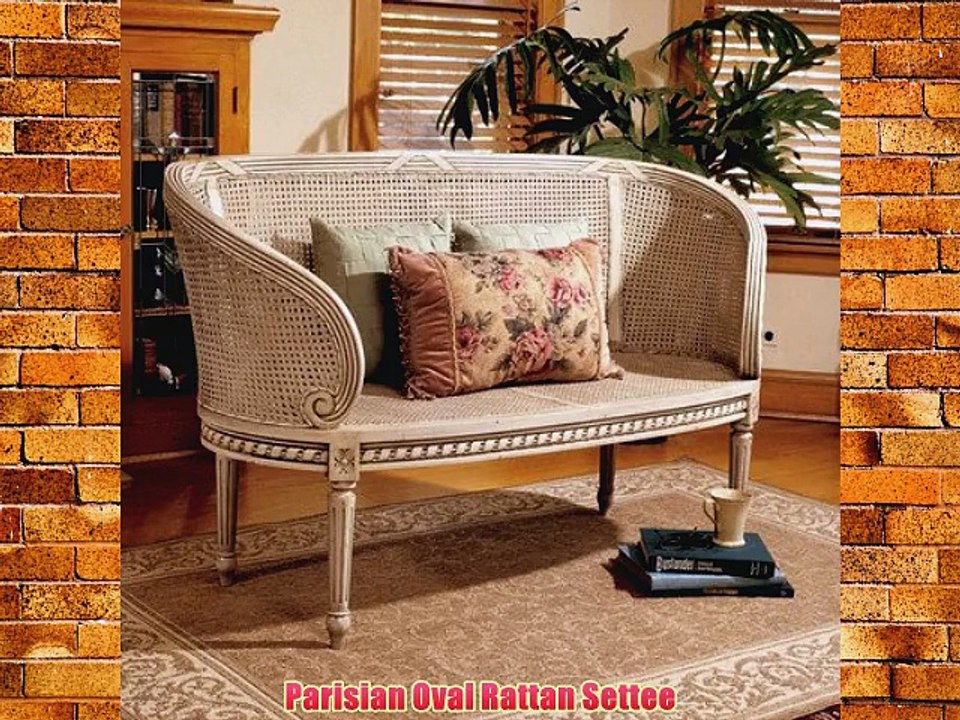 Parisian Oval Rattan Settee