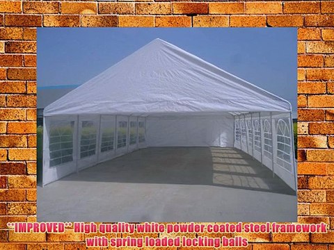 Shade Tree 20' x 40' Heavy Duty Event Party Wedding Tent Canopy Carport w/Sidewalls