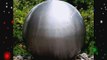 Brushed 27 Stainless Steel Sphere Water Fountain LED lights