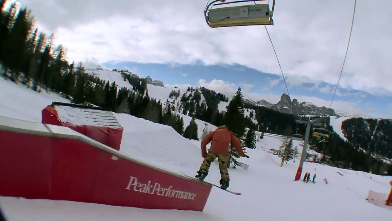 Snowpark Alta Badia: Snowboard Jibs into a new season - January 2015