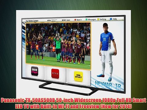 Panasonic TX-50AS500B 50-inch Widescreen 1080p Full HD Smart LED TV with Built-In Wi-Fi and