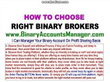 Choosing A Binary Option Broker / Best Binary Options Trading Brokers