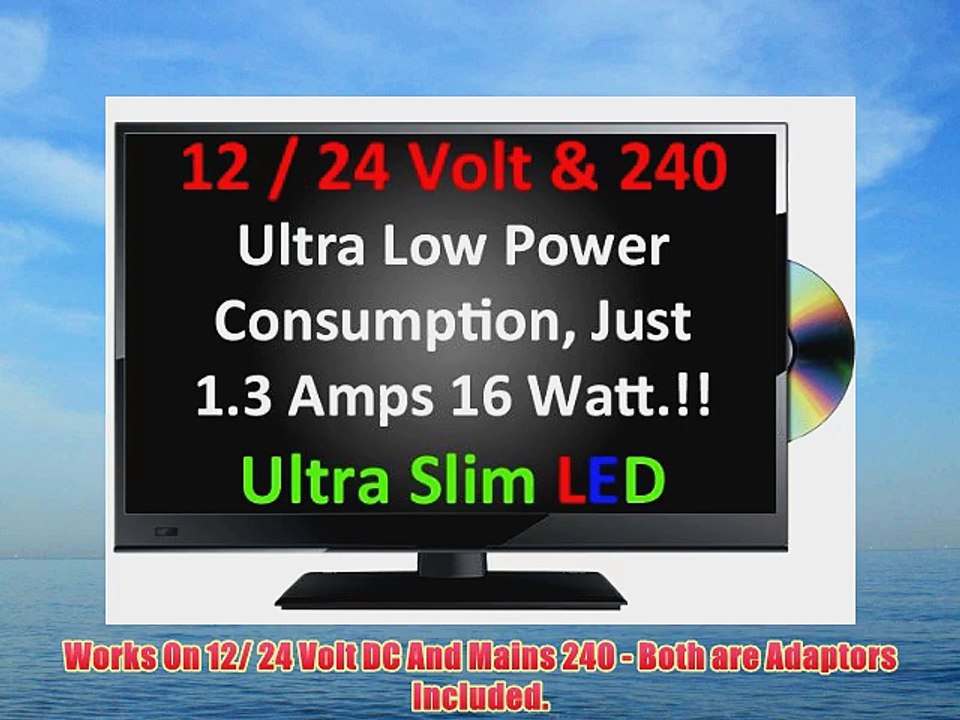 20 Ultra Slim LED Digital Freeview USB Record TV DVD. Caravan HGV Boat. 12 / 24 VOLT DC 12V