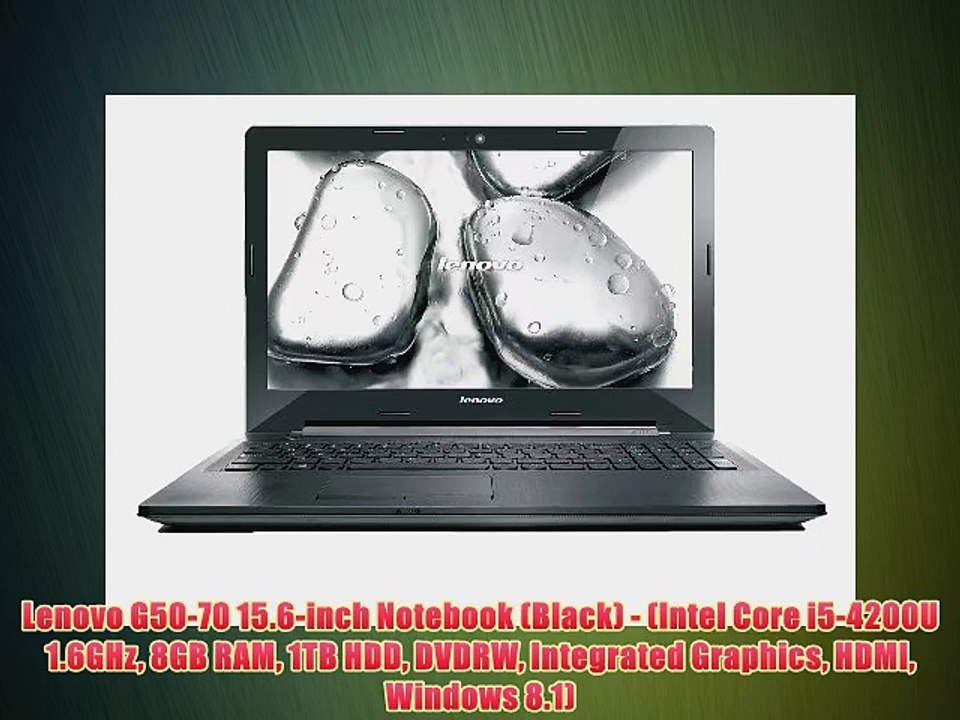 Lenovo G50-70 15.6-inch Notebook (Black) - (Intel Core i5-4200U 1.6GHz 8GB RAM 1TB HDD DVDRW