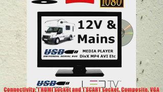 22 Full HD 1080p Digital LED TV DVD Combi Combo Caravan Boat Motorhome HGV 12v 12 Volt