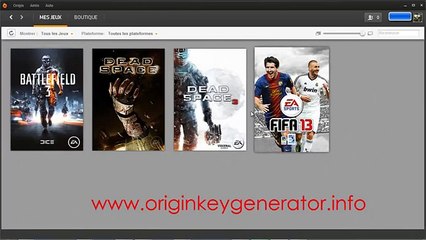 (Nouveau) Générateur de clé Origin - Origin Key Generator FR - HD