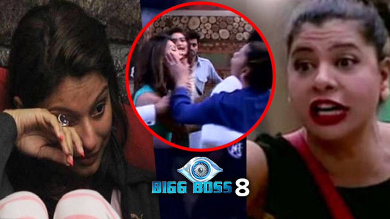 Bigg Boss 8: Sambhavna SLAPPED Dimpy Mahajan | Shocking
