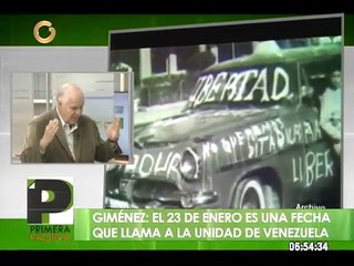 “El 23 de Enero es una fecha que llama a la unidad del pueblo”
