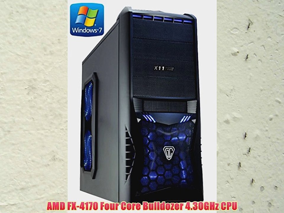 FX-4170 Gaming/Home PC with Windows 7 (AMD FX-4170 Four Core Bulldozer 4.30GHz CPU WIFI AMD