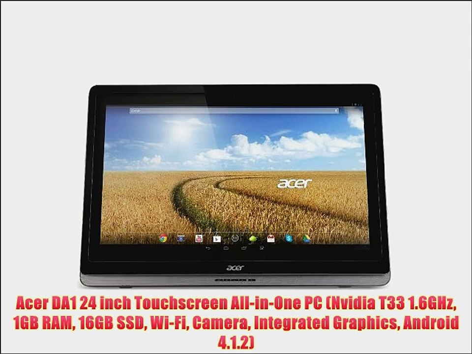 Acer DA1 24 inch Touchscreen All-in-One PC (Nvidia T33 1.6GHz 1GB RAM 16GB SSD Wi-Fi Camera