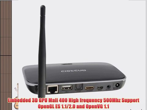 T-R42 Android 4.2.2 Quad Core RK3188 28nm Cortex-A9 1.6GHz 2G/8G BT RJ45 External Wifi Antenna