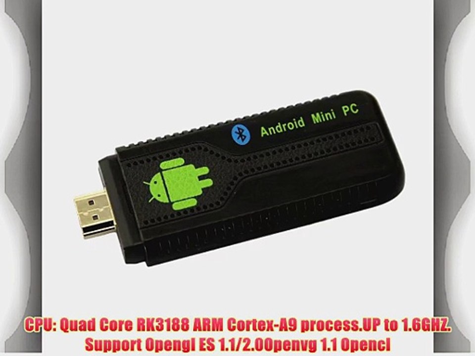 UG007B Android 4.2 Google TV Dongle mini PC Quad Core RK3188 1.6GHz CPU 2GB DDR3 RAM 8GB Nand