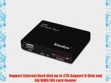 Keedox? Mini Multi Media Player Upscaling Full HD 1080P HDMI/AV Out SDHC MKV AVI RMVB RM for