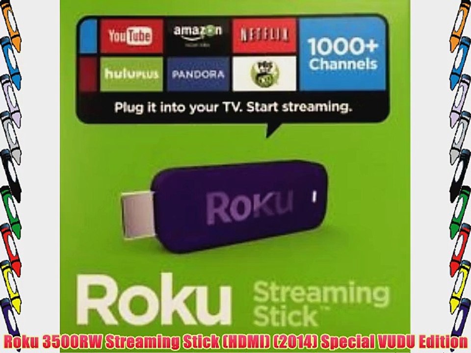 Roku 3500RW Streaming Stick (HDMI) (2014) Special VUDU Edition