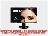 BenQ GW2760HS LED VA Panel 27 -inch W Multimedia Monitor 1920 x 1080 DVI HDMI Speakers 20M:1