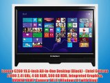 Lenovo C260 19.5-inch All-in-One Desktop (Black) - (Intel Celeron J1800 2.41 GHz 4 GB RAM 500