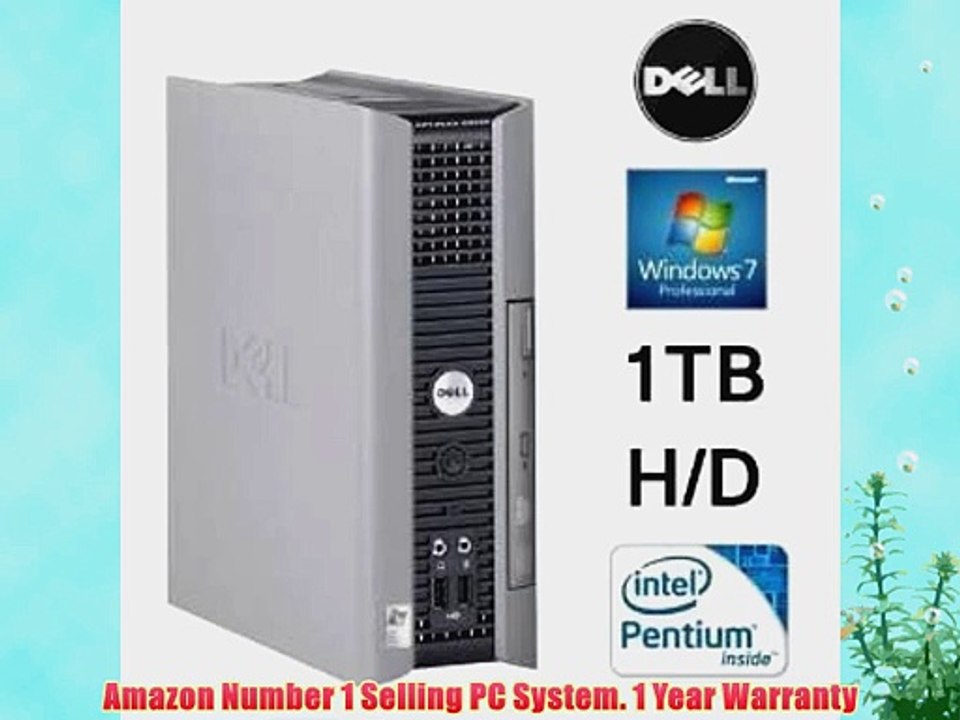 ECO QUIET ULTRA SMALL DELL PC 1000GB H/D 4GB MEMORY DUAL CORE WIN7 WIFI (P4-7)