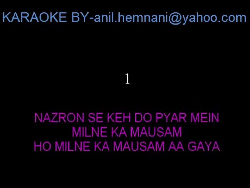 NAZRON SE KEH DO KARAOKE DUETS-DUSRA AADMI