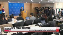 President Park nominates new prime minister, reorganizes her office