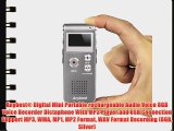 Anybest? Digital Mini Portable rechargeable Audio Voice 8GB Voice Recorder Dictaphone With